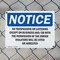Signmission No Trespassing Or Loitering Except On Business OSHA Notice Sign, Plastic, 10in W x 7in L, 2PK OS-2PACK-NS-P-710-L-14953 - alternate 3